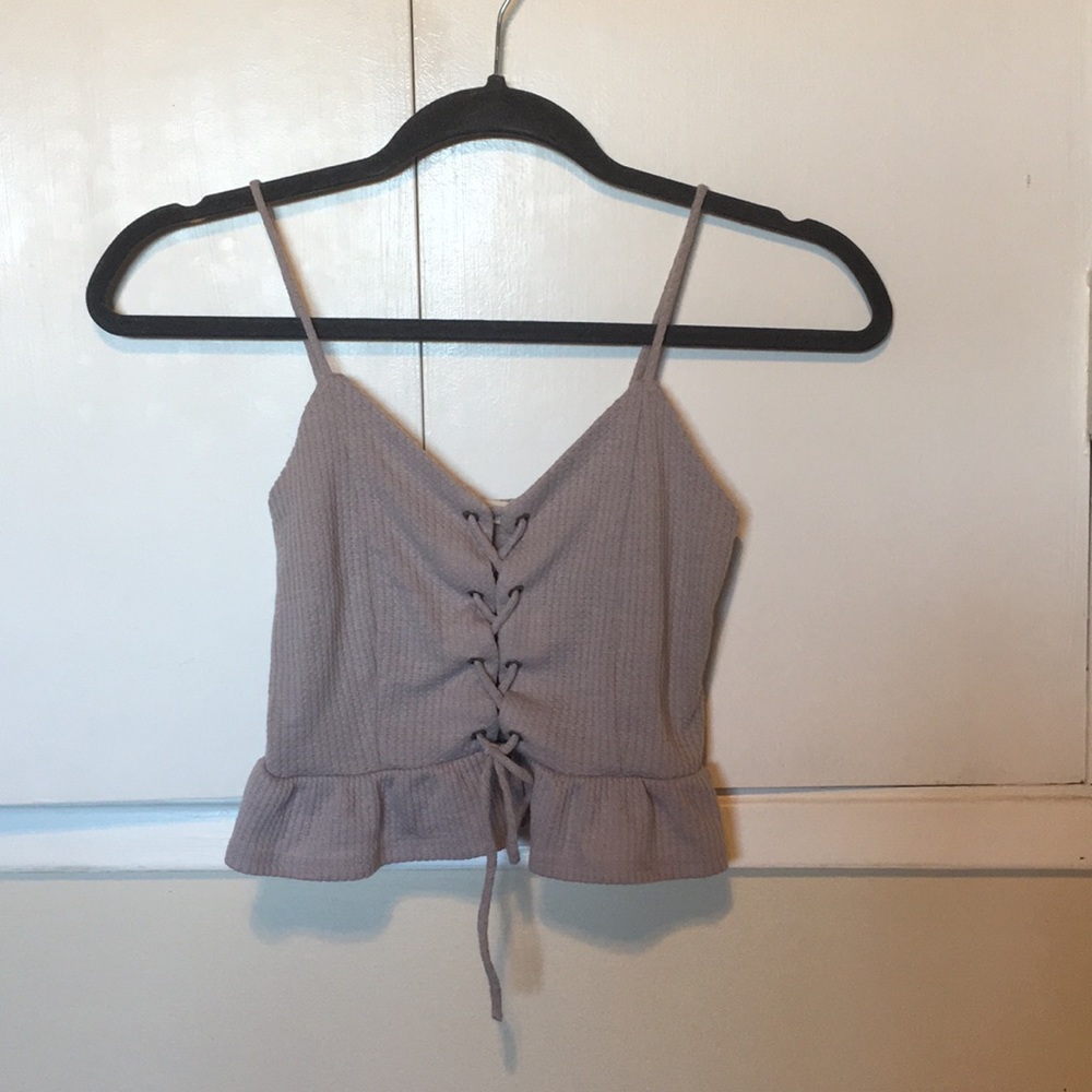Tie up tank top